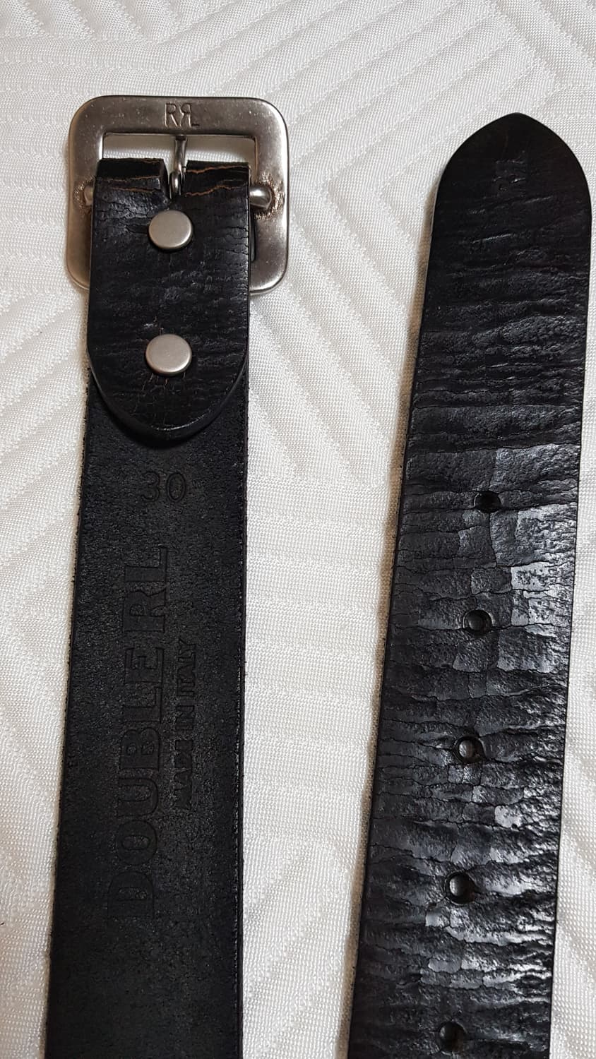 [30] RRL 핸드 버니시 레더 벨트 팝니다. 상품이미지3