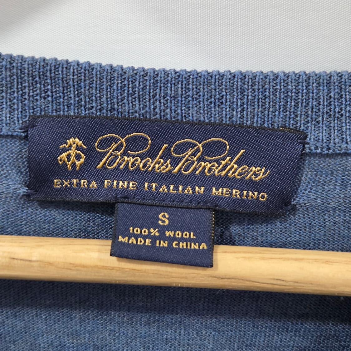브룩스브라더스 브이넥 울 니트 S 상품이미지2
