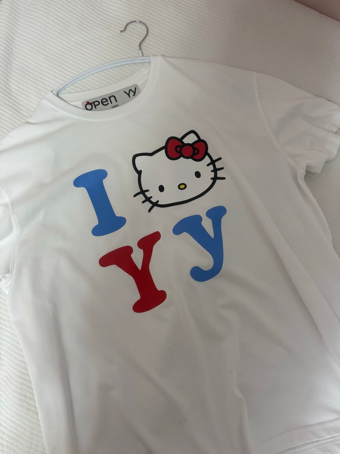 open YY 헬로키티 반팔 티셔츠 화이트 L/XL 상품이미지1