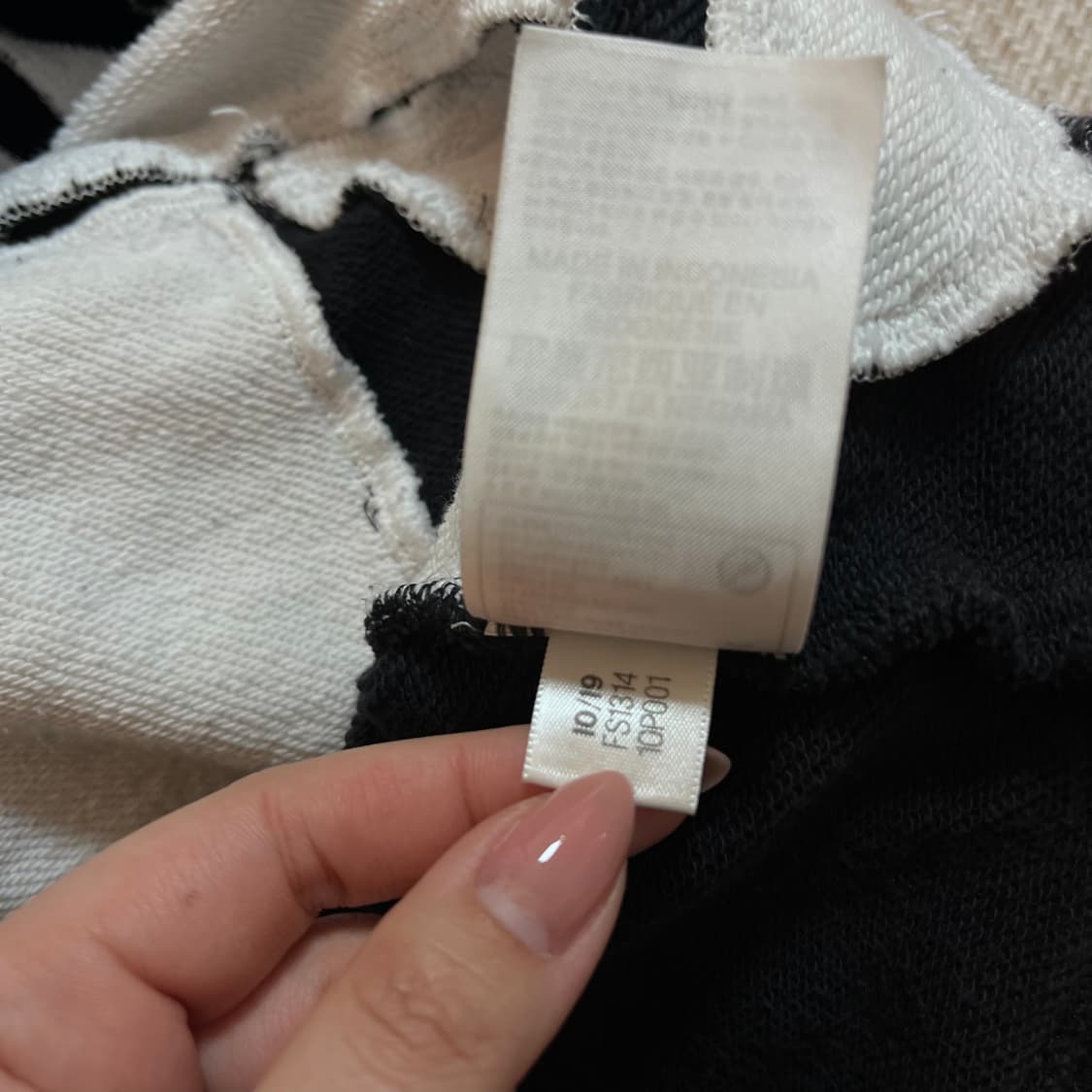 [정품] 아디다스 블랙 빅트레포일 크롭 후드티 [ M ] 상품이미지7