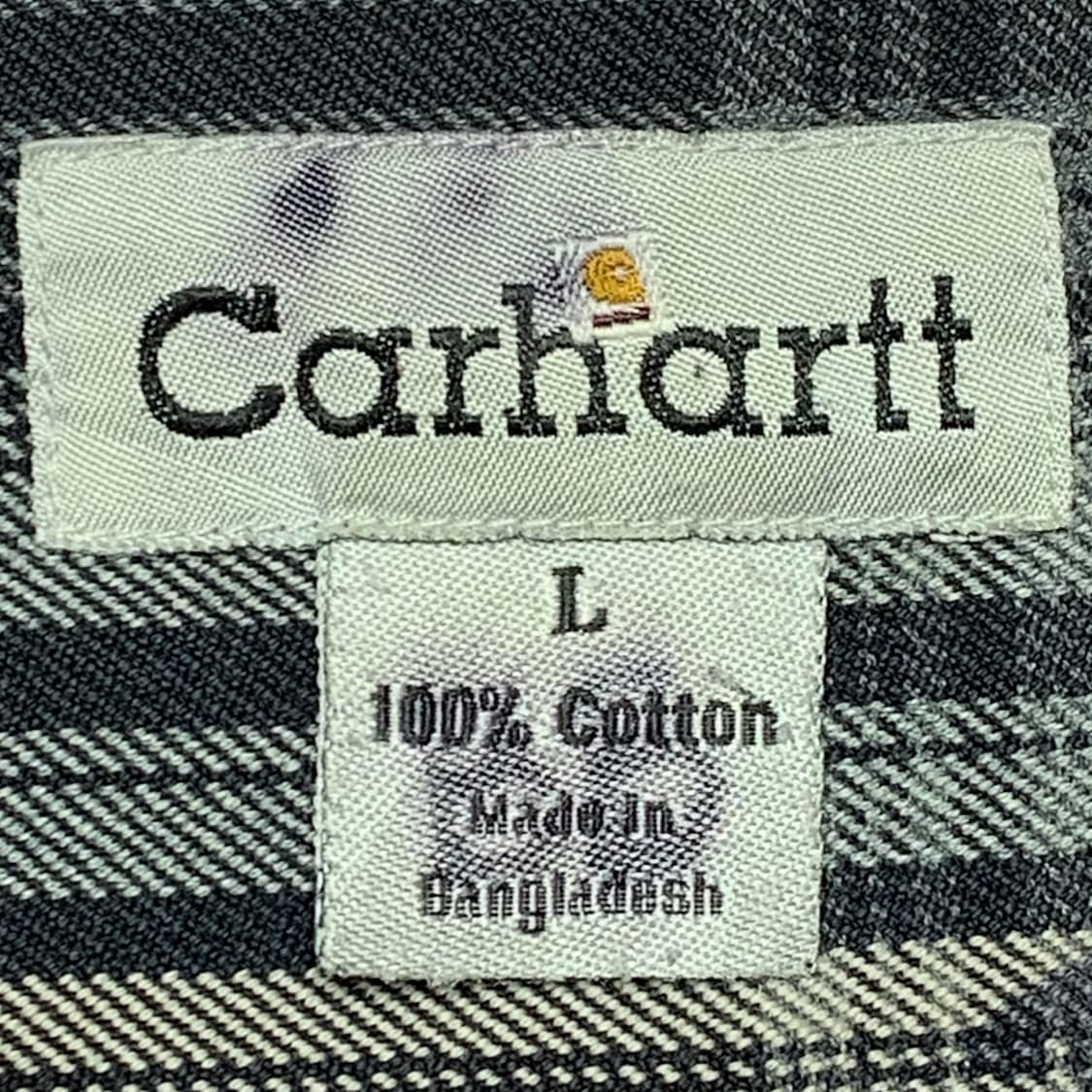 [L] 칼하트 헤비코튼 타탄체크 워크셔츠 상품이미지4