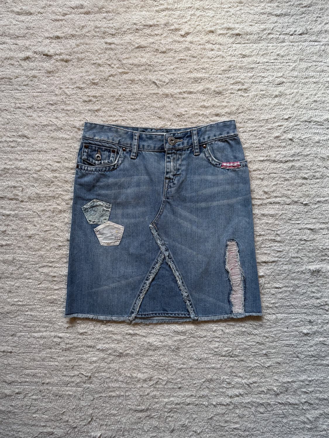 TOMMY HILFIGER Patched Denim Skirt 0283 상품이미지2