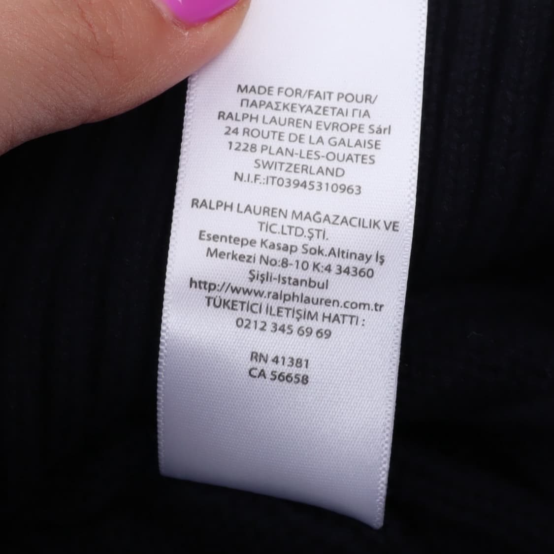 폴로 랄프로렌 QR 다크네이비 케이블 니트 상품이미지10