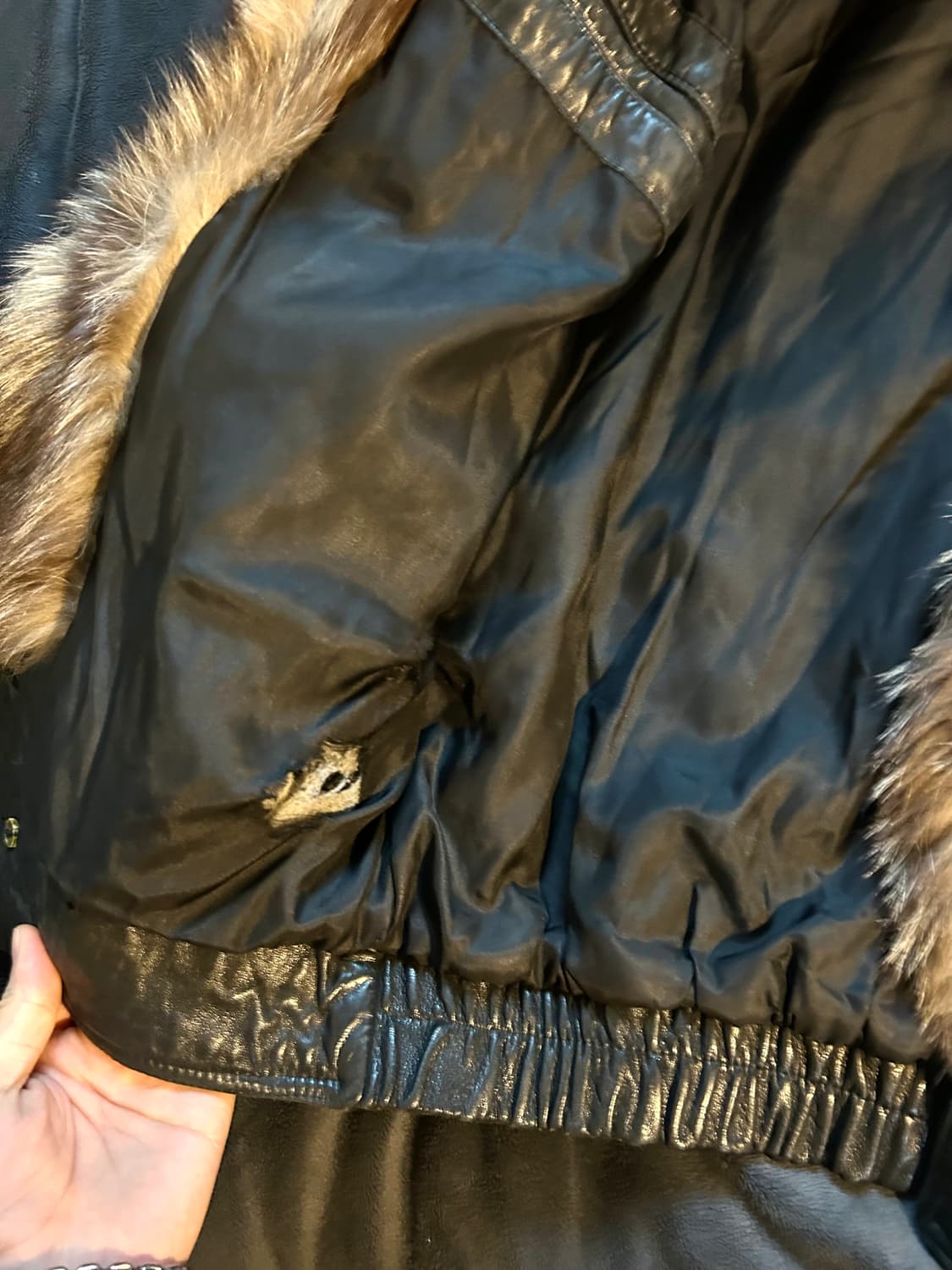 Sheep Skin Fur Leather Jacket 상품이미지7