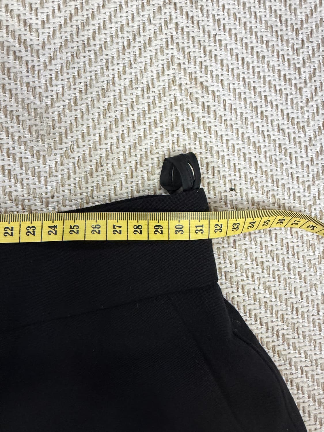 정품) 프라다 여성 블랙 슬랙스 지퍼 디테일 바지 38(23) 상품이미지8