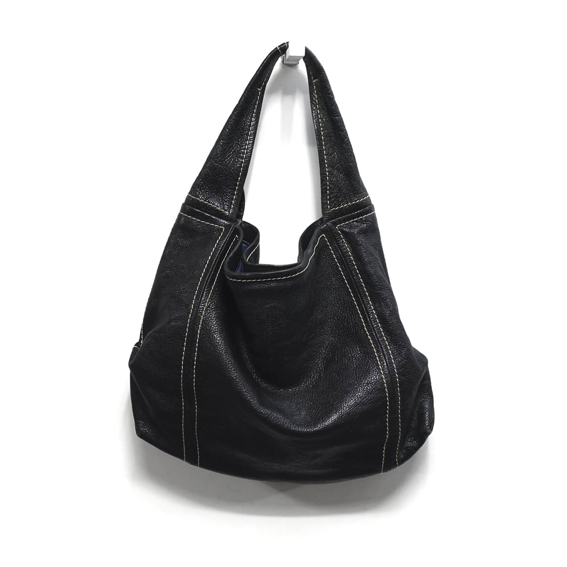 LEATHER  빈티지 레더 스티치 빅 카우치 숄더백 상품이미지1