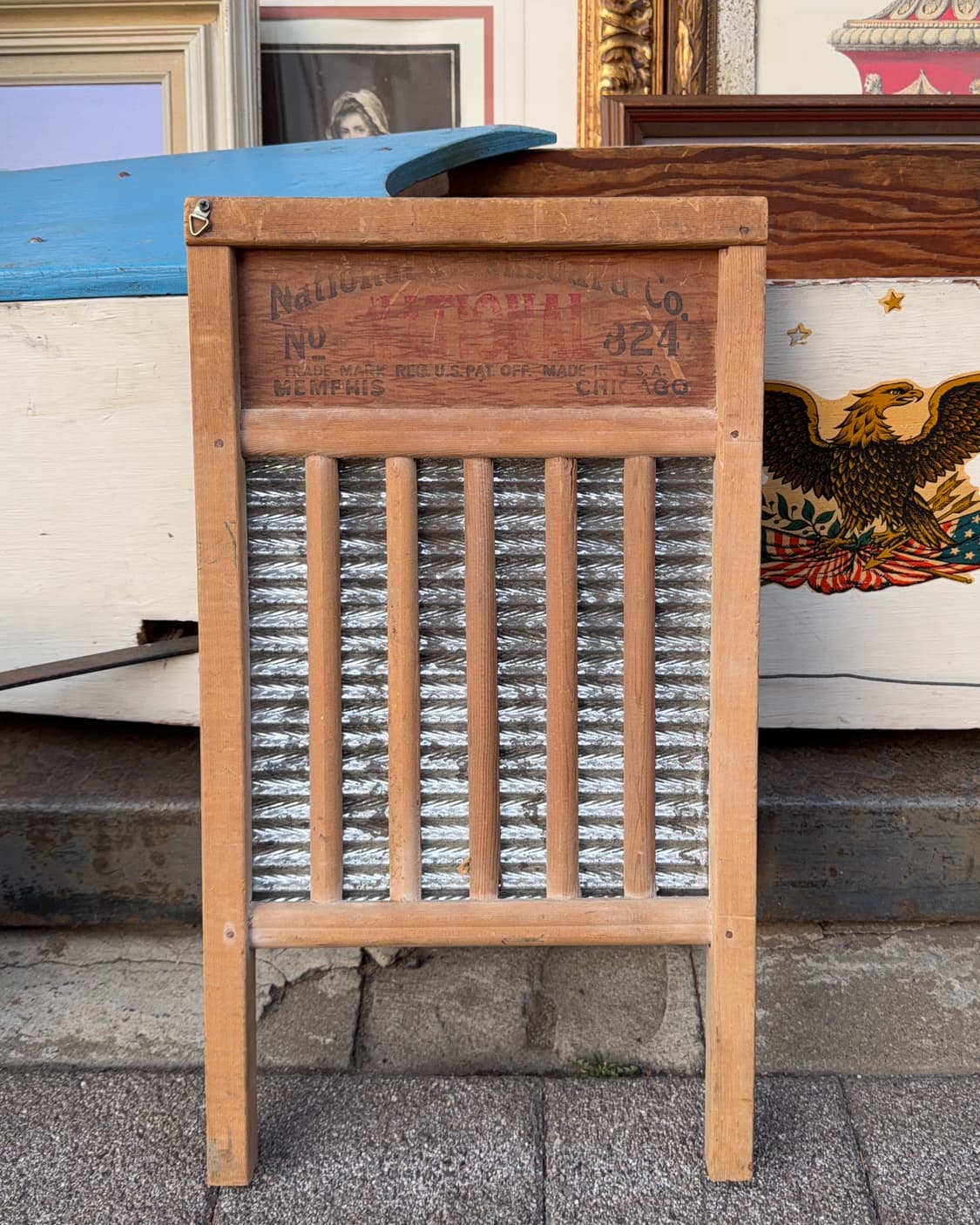 빈티지 소품 1940년 National 워시보드 상품이미지1