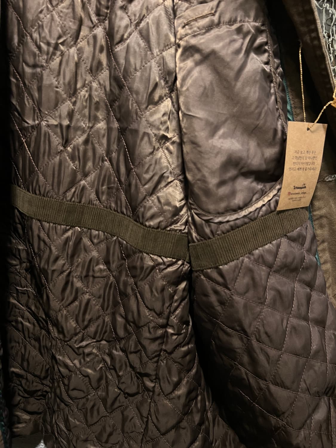 [L]ORVIS USA 오르비스 퀼팅 라이닝 브라운 캔버스 헌팅 자켓 상품이미지6