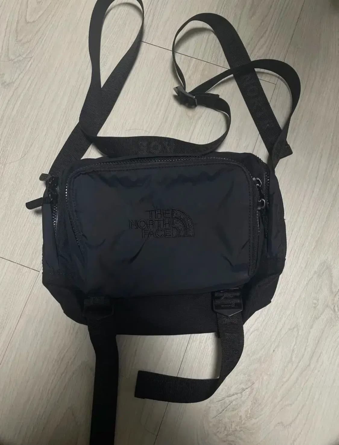 노스페이스 퍼플라벨 코듀라 나일론 숄더백 크로스백 블랙 상품이미지1