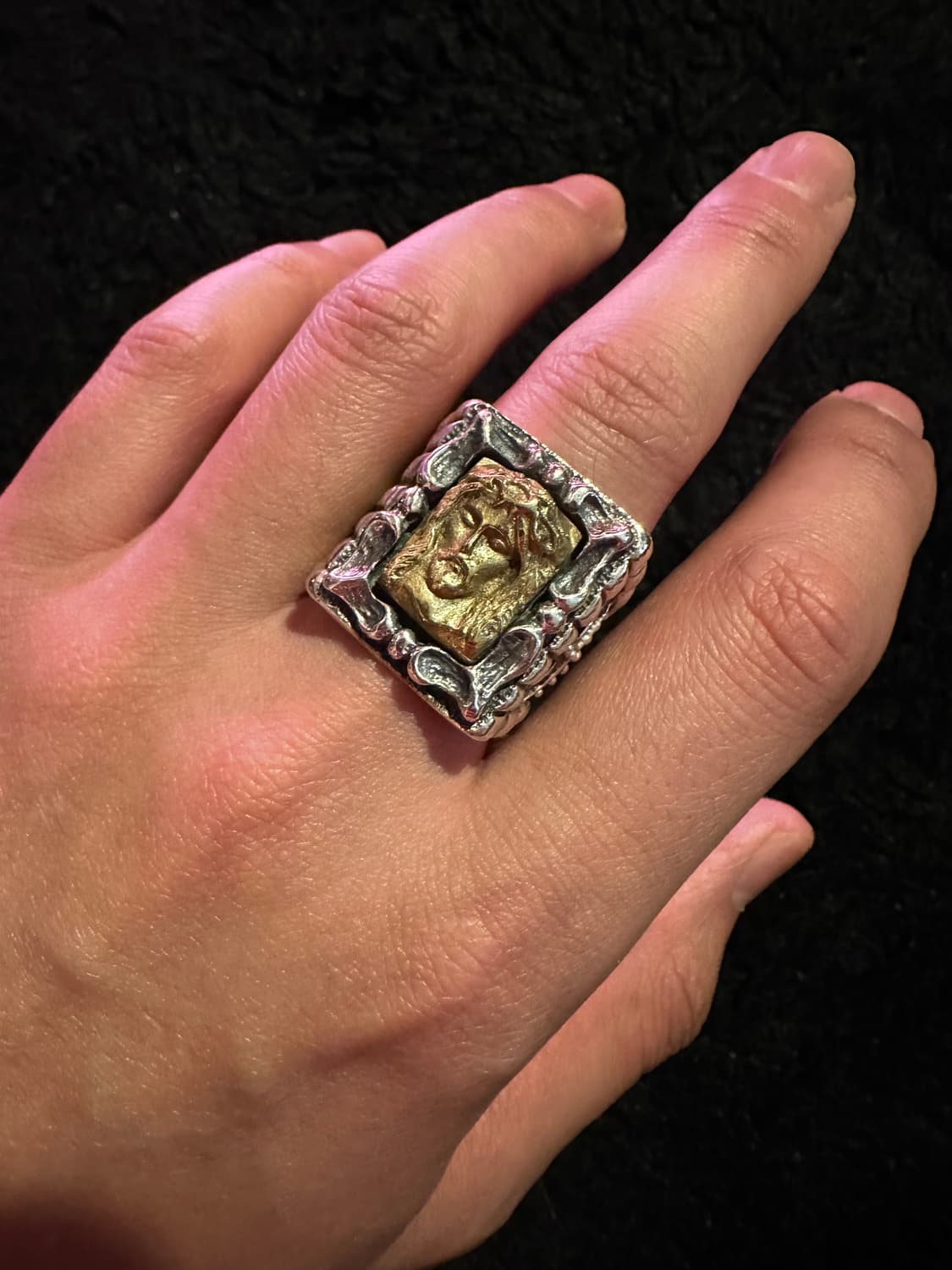 킹크로치 지져스 프레임 반지 킹크로치 은반지 상품이미지7