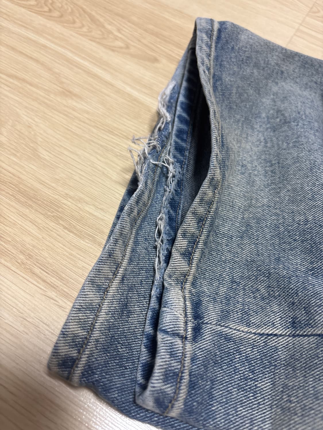 노운-wide denim pants (blue) 상품이미지2