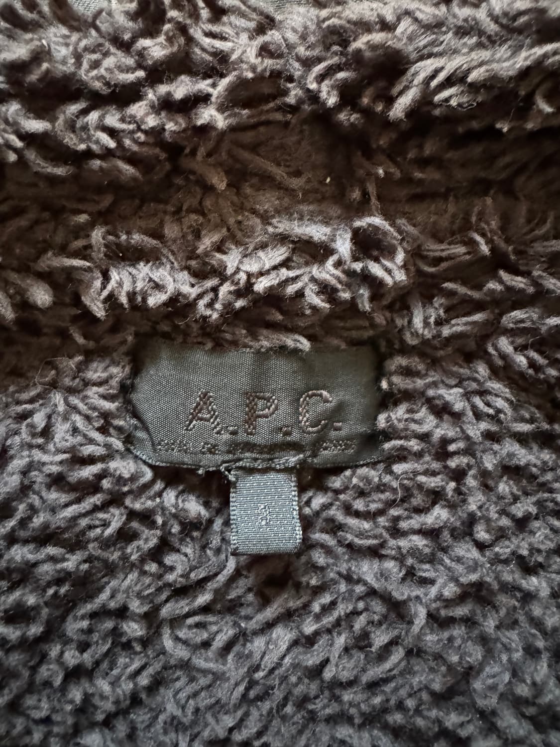 올드 Apc 아페쎄 프랑스제 블랙 몰스킨 후드 자켓 상품이미지7