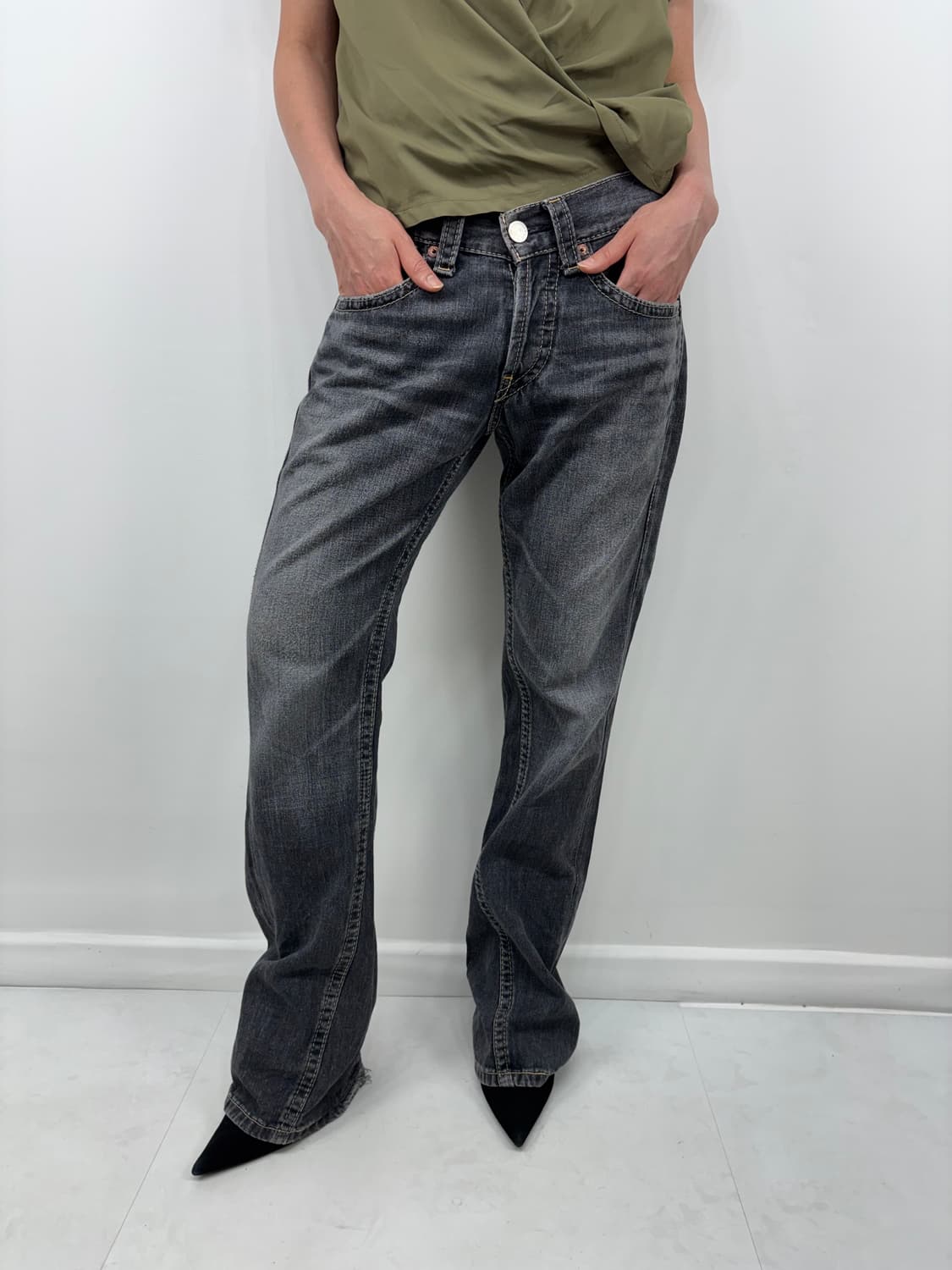 LEVIS 907 WASHED BLACK 상품이미지6