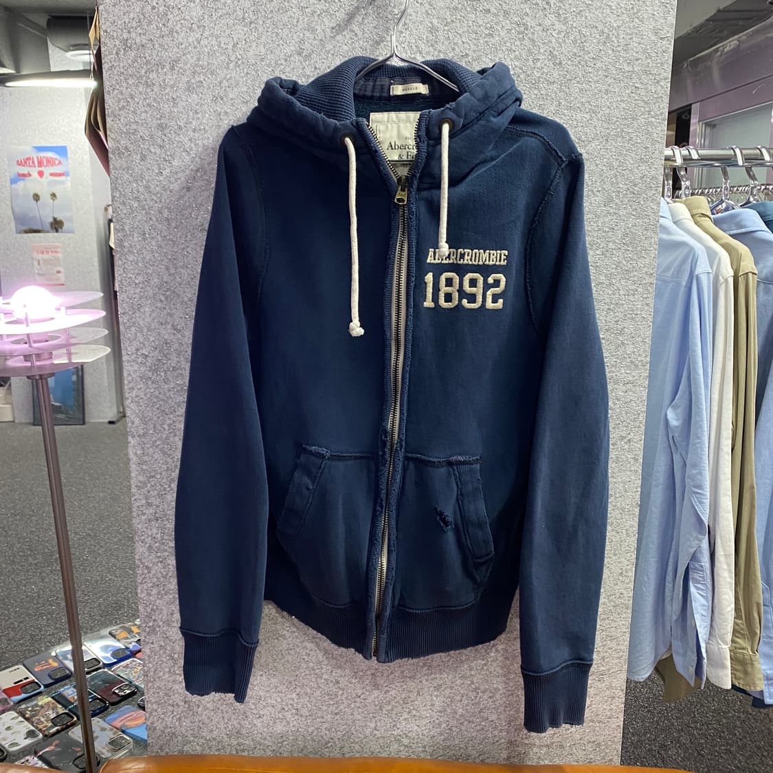 아베크롬비 스몰 로고 후드 집업 B2944 상품이미지2