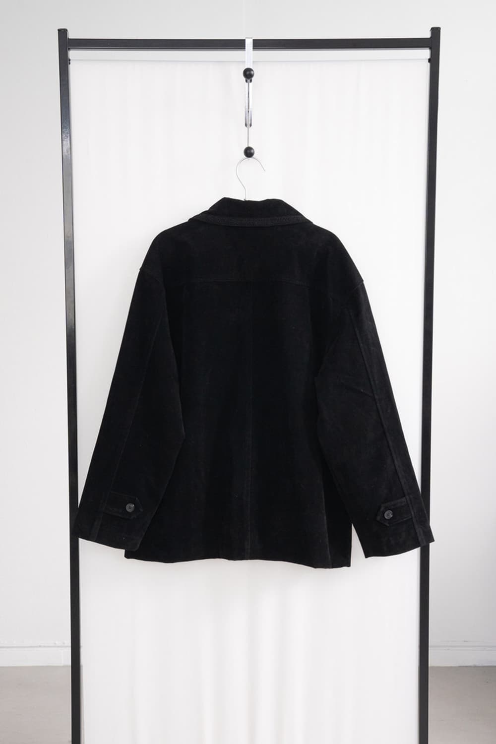 피키소사이어티 스웨이드 펀칭 자켓 블랙 상품이미지9