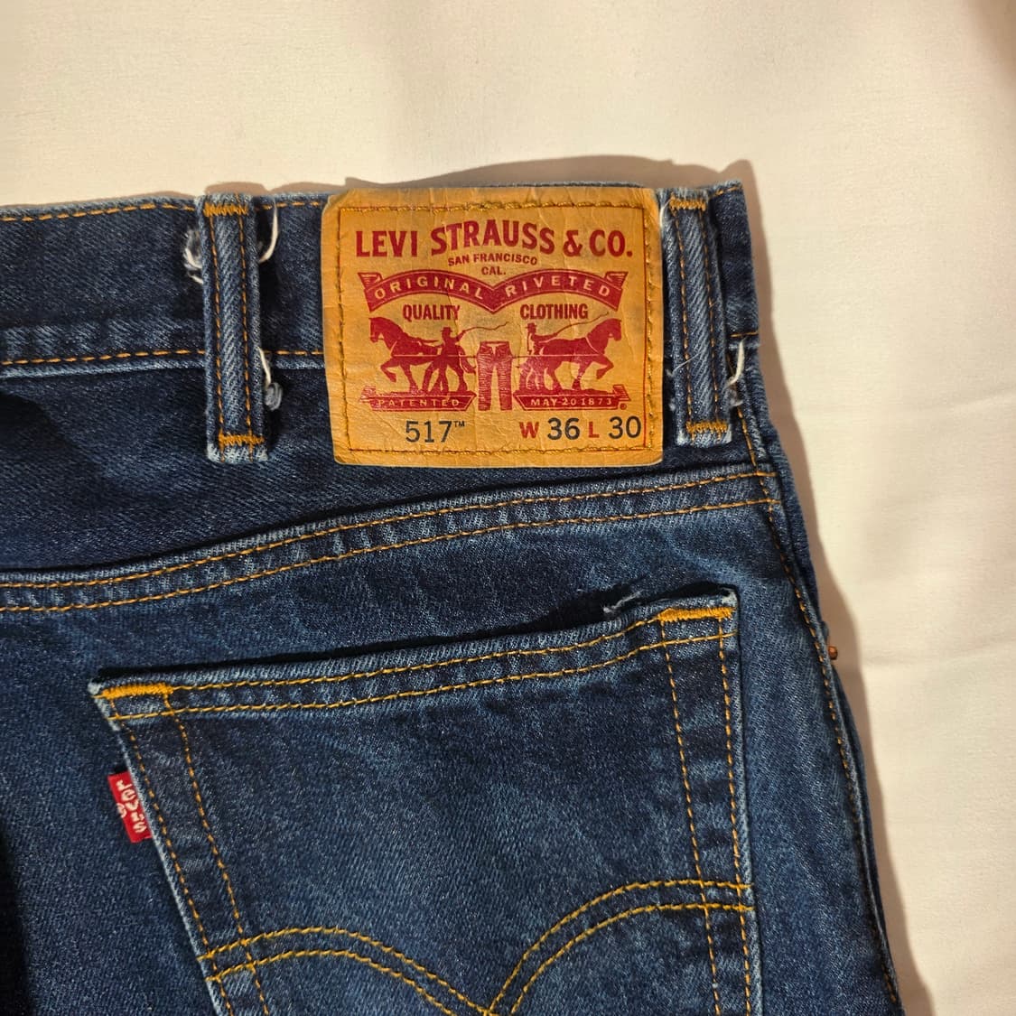 [W36L30]리바이스 517 부츠컷 데님 팬츠 상품이미지6
