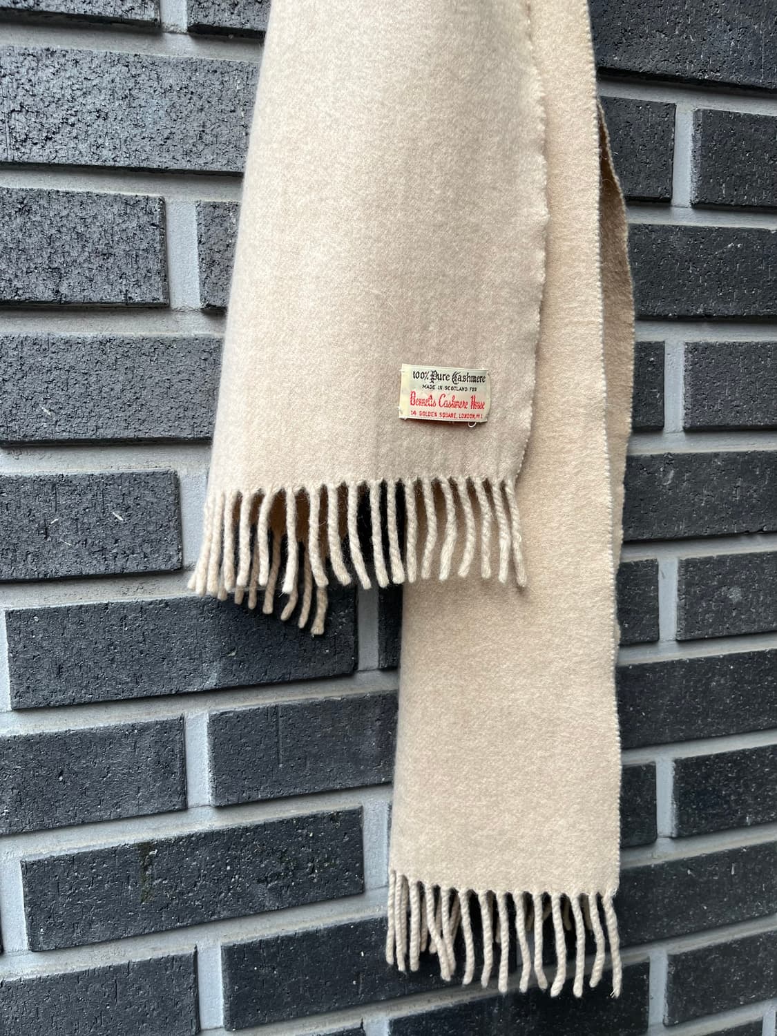 BENNETTS 캐시미어 하우스 머플러 made in SCOTLAND 상품이미지5