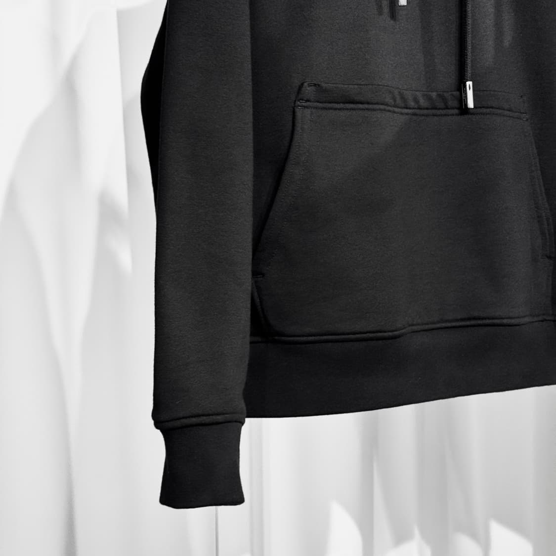 (105) 25FW 우영미 플라워 백로고 후드티 블랙 백화점판 상품이미지10