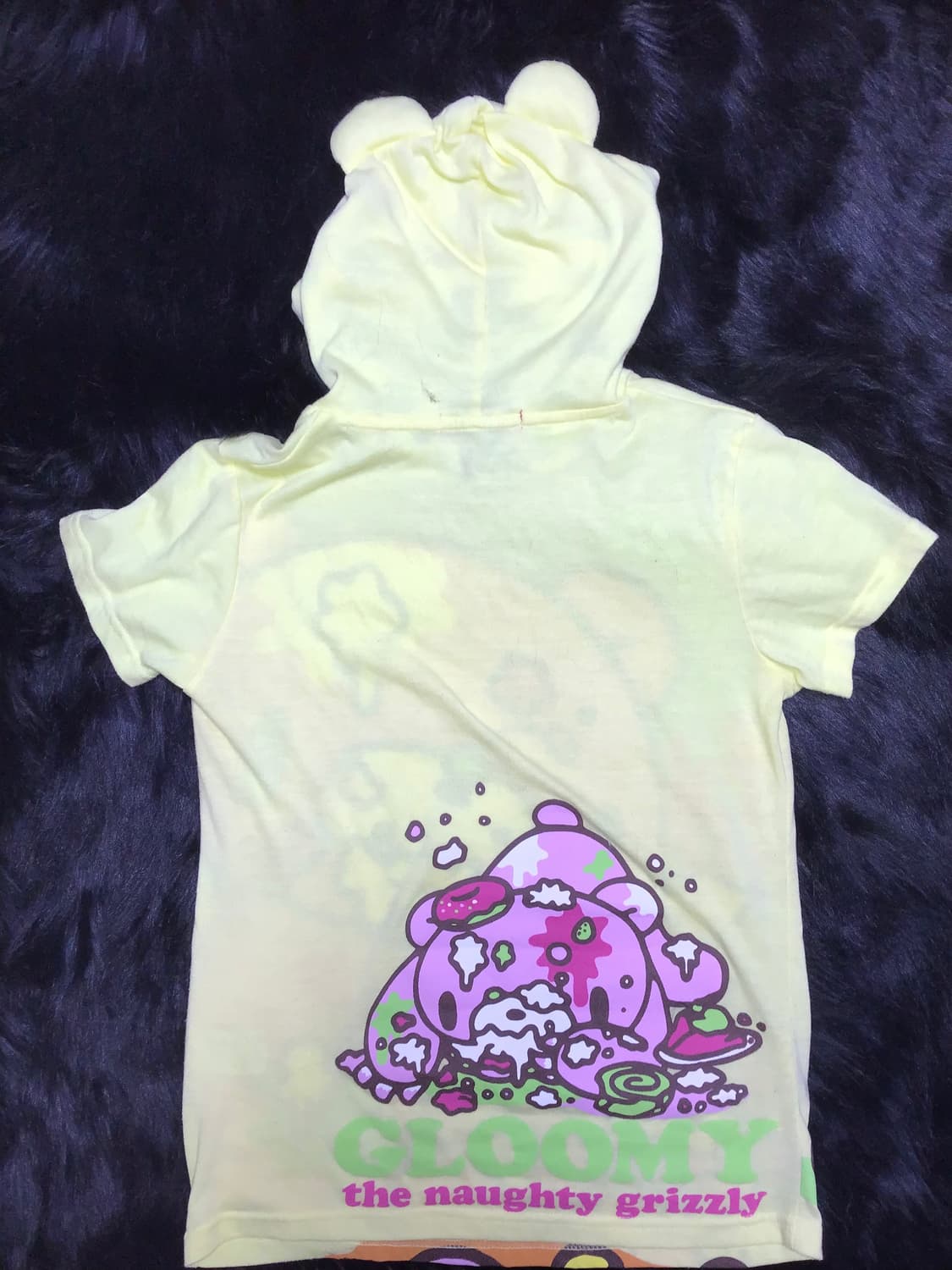 GLOOMYBEAR 글루미베어 쿠마미미 반팔 후드티 상품이미지2