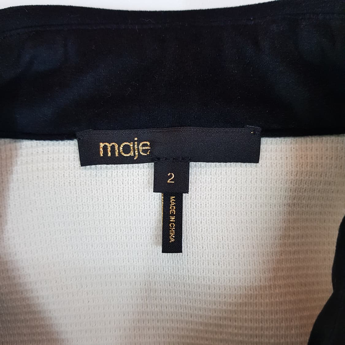 maje 마쥬  블랙 배색 니트 가디건  2사이즈 상품이미지6