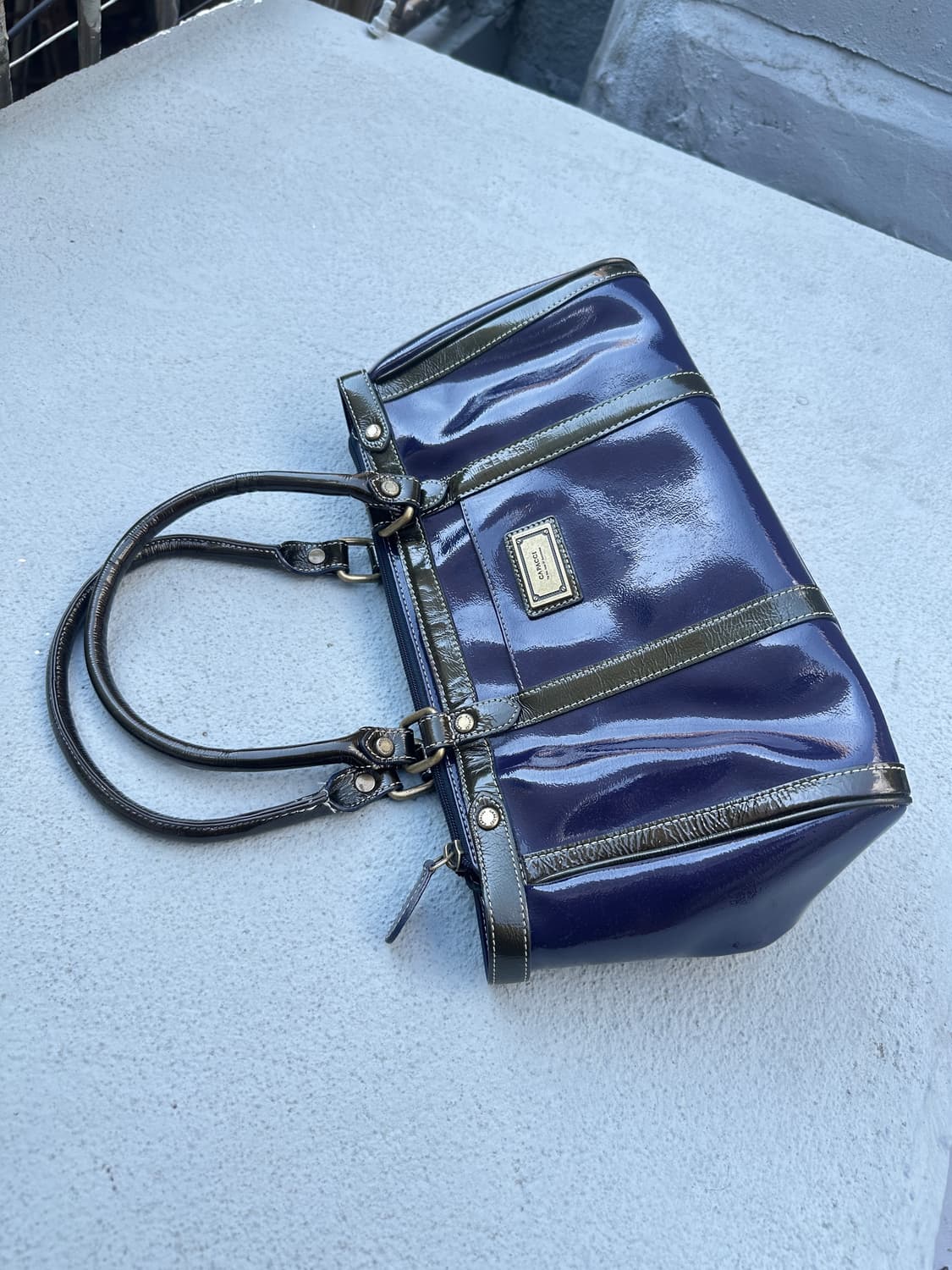 CAPACCI enamel purple hand bag 상품이미지1