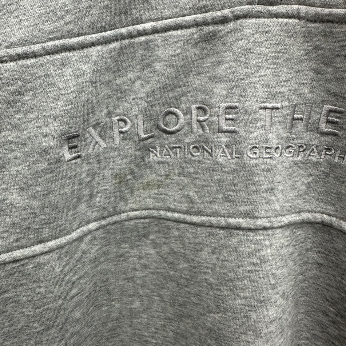 100 내셔널지오그래픽 남자 루즈핏 반집업 카라 맨투맨 상품이미지5
