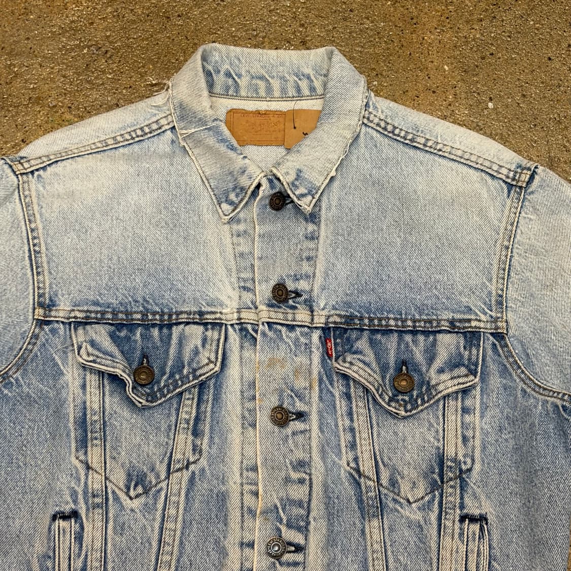 레어 90s Made in USA 빈티지 리바이스 청자켓 데님자켓 상품이미지3