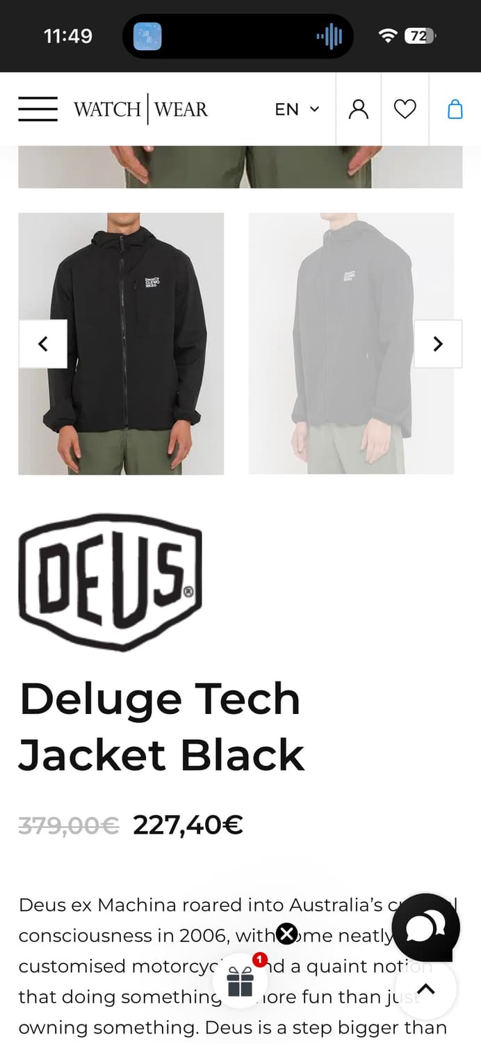 데우스 엑스 마키나 딜리버 테크 자켓 XL 블랙 상품이미지9