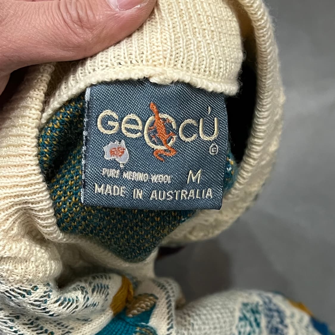  게쿠 케이블 울 가디건 y15508 상품이미지6