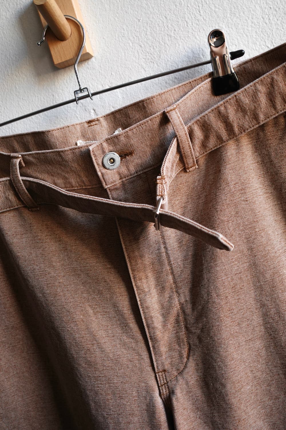 오라리 워시드 오가닉 벨티드 팬츠  상품이미지1