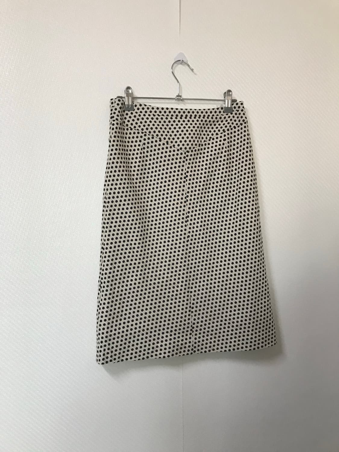 dot slim black daily mid skirt  상품이미지1