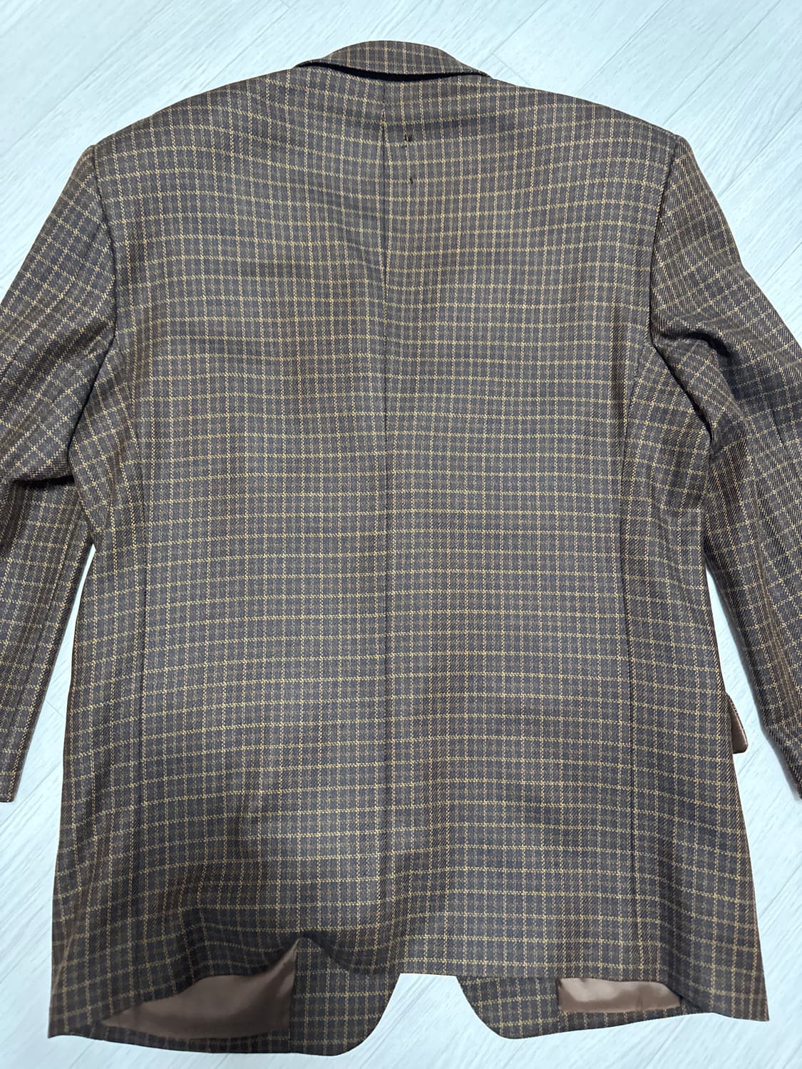 london fog 빈티지 체크 울 자켓 상품이미지2