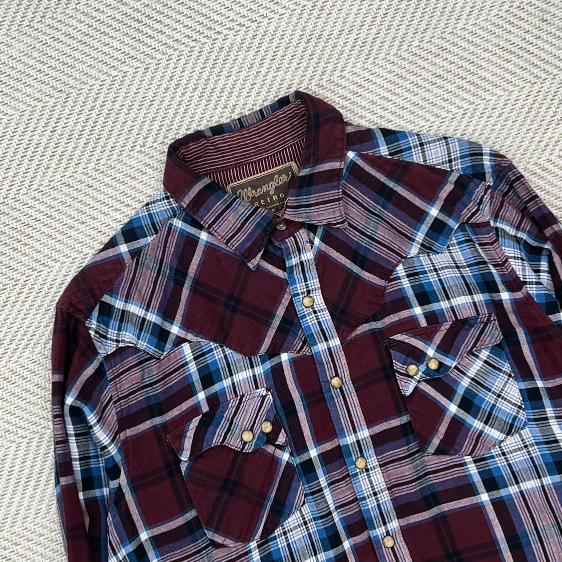 랭글러 웨스턴 체크 셔츠 r2744 상품이미지3