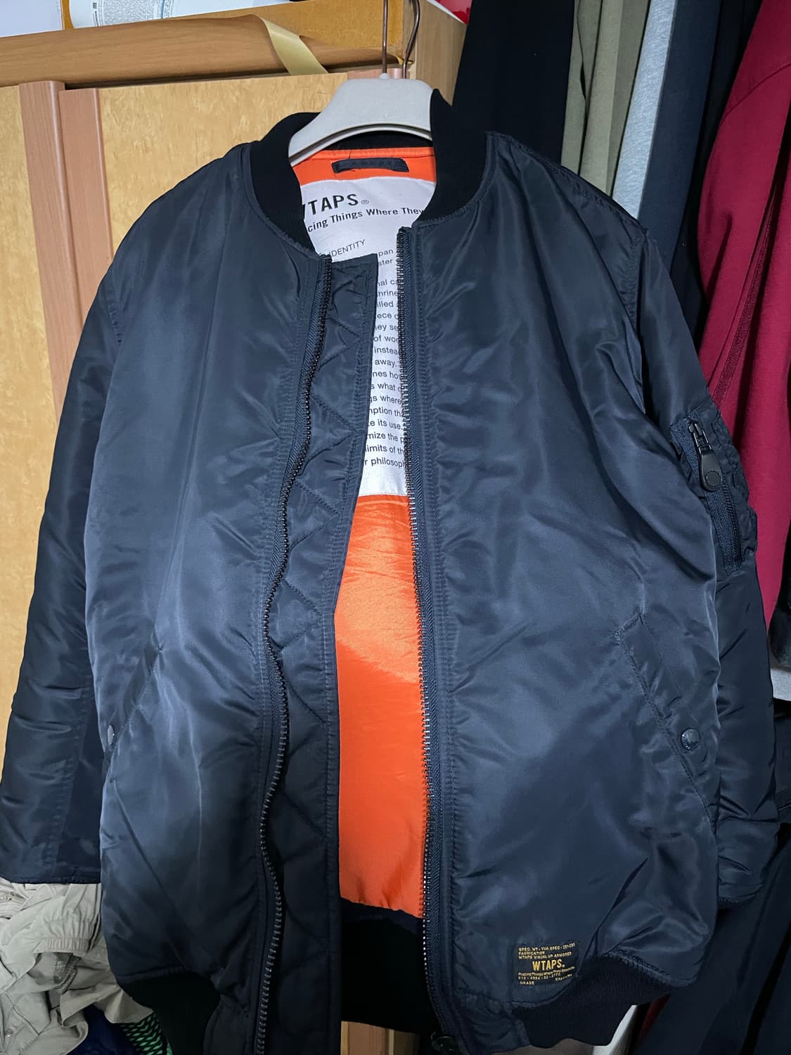 (XL) 더블탭스16  wtaps ma-1 네이비 상품이미지2