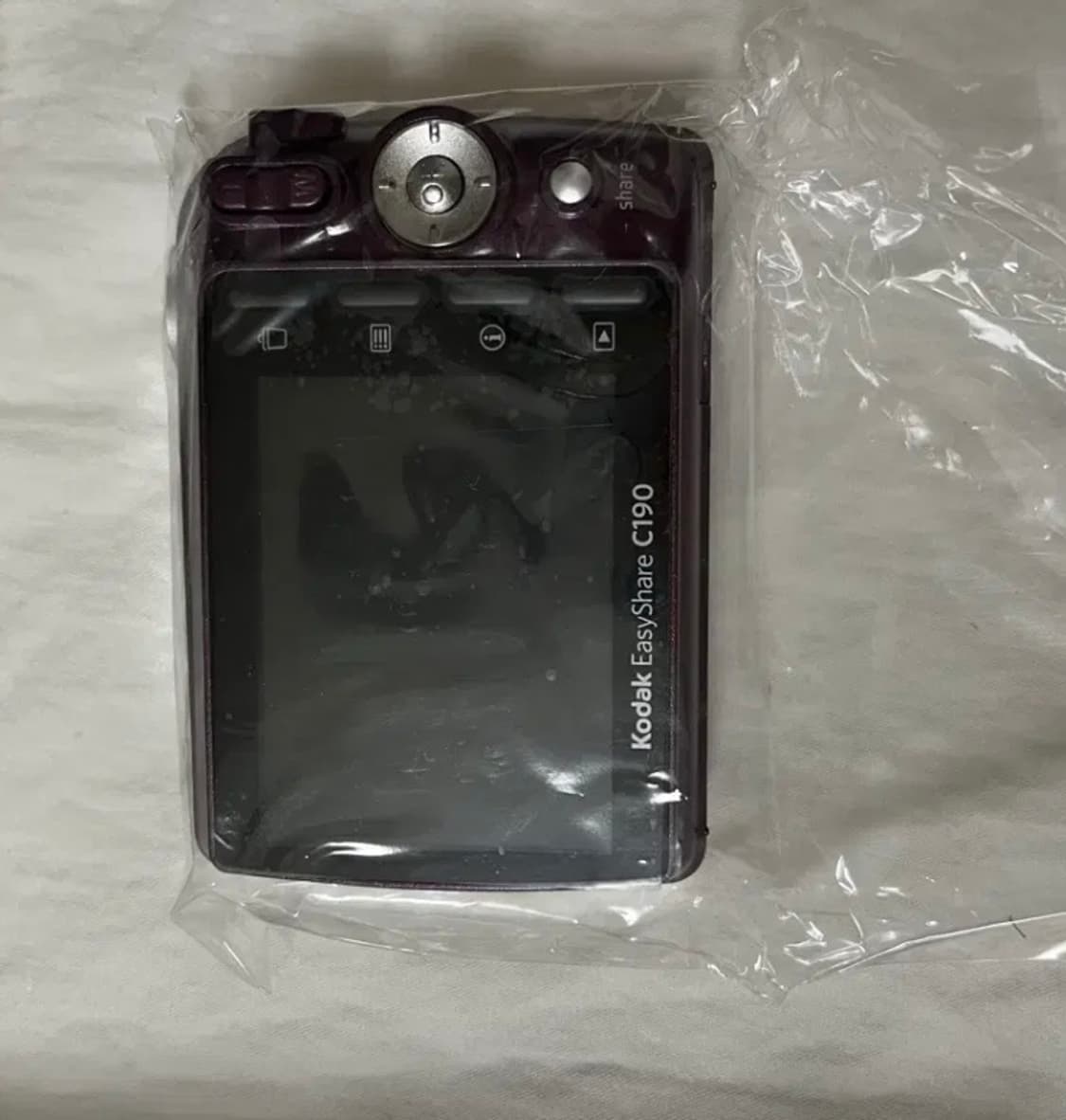 (미사용 새제품) 코닥 c190 레어 보라 빈티지 디카 카메라 상품이미지3