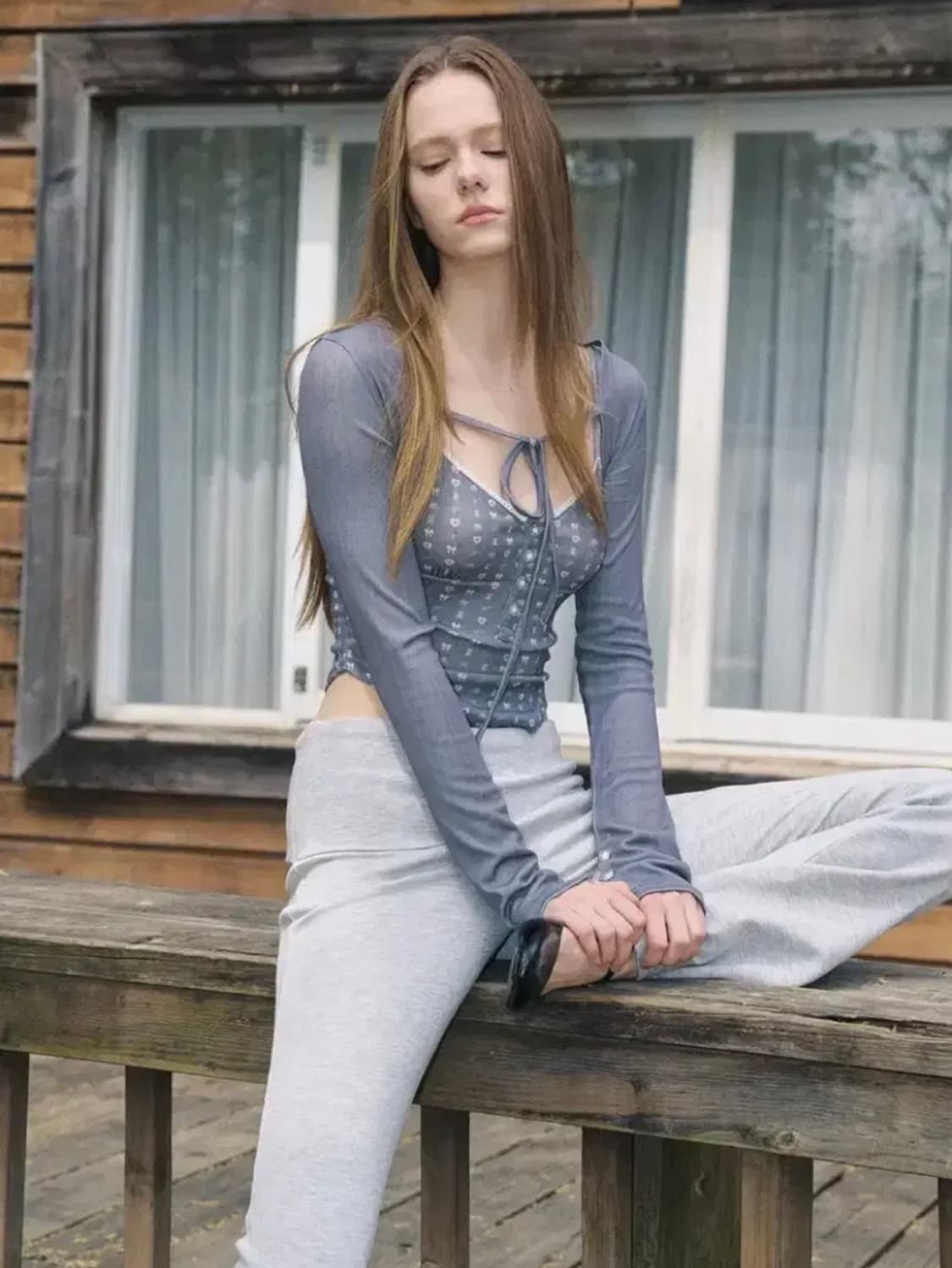 플노팔 에이든 볼레로 빈티지 차콜 플리즈노팔로우 상품이미지2