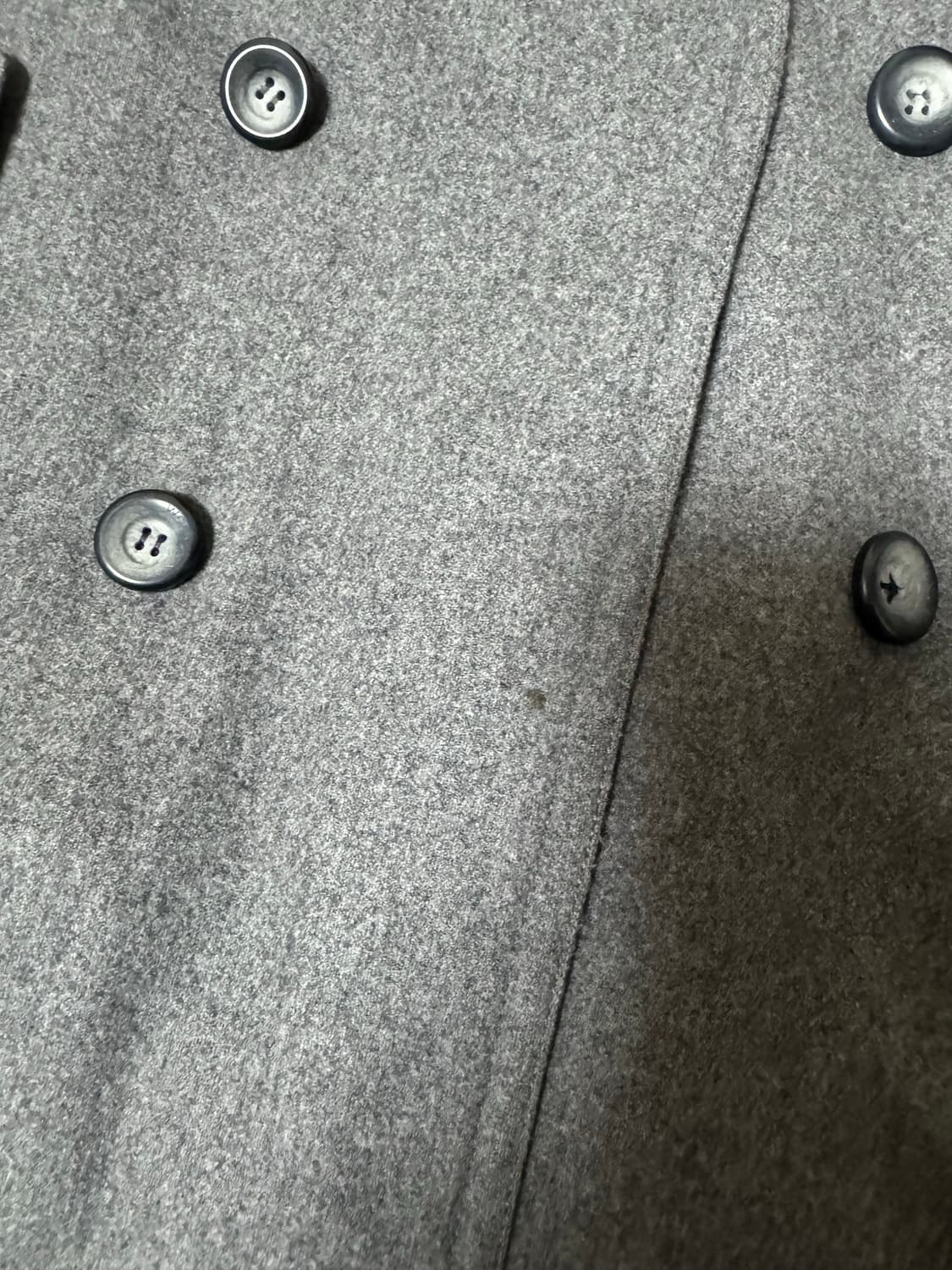 우영미 더블 롱코트 그레이 상품이미지4