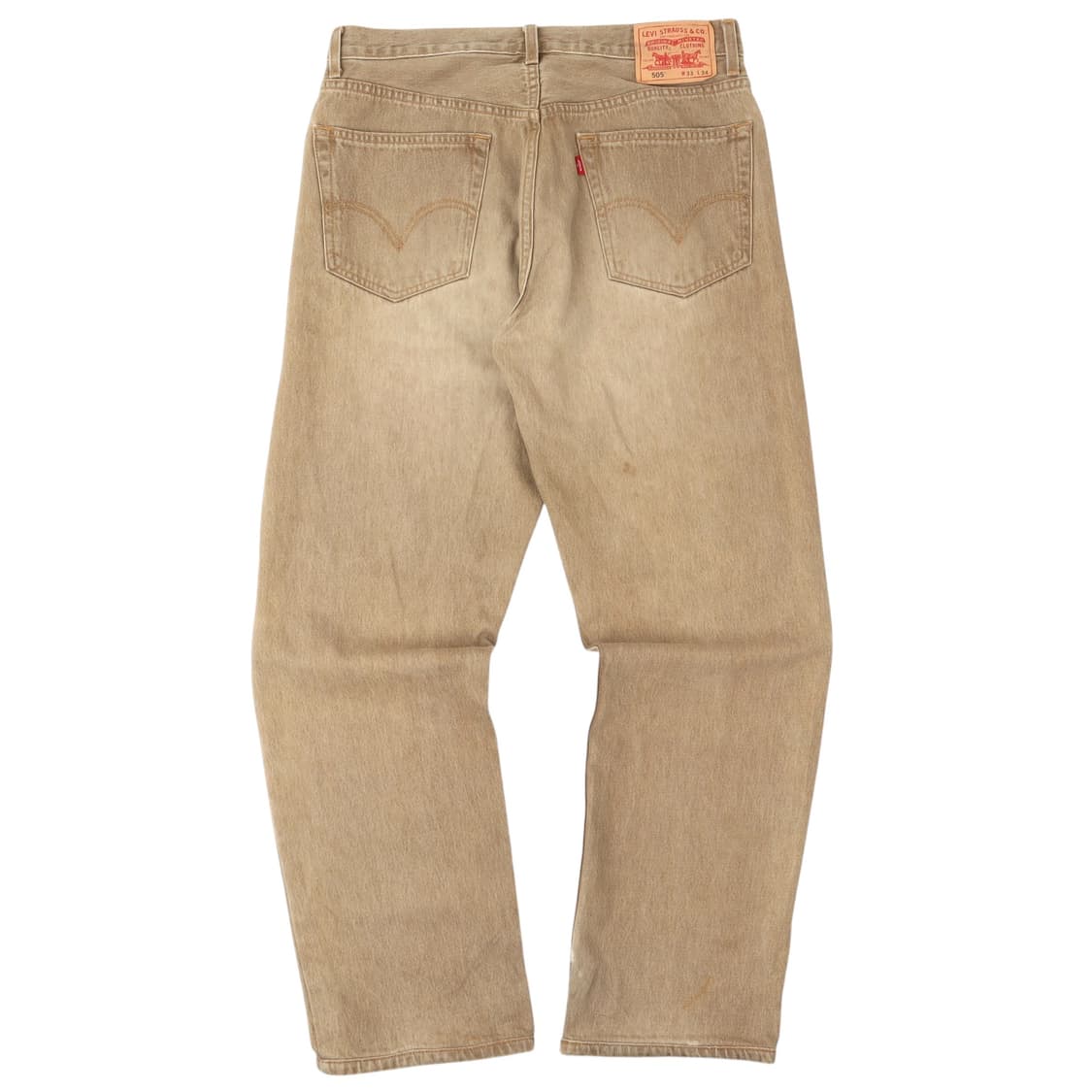 리바이스 505 베이지 레귤러핏 워크 데님팬츠 상품이미지4