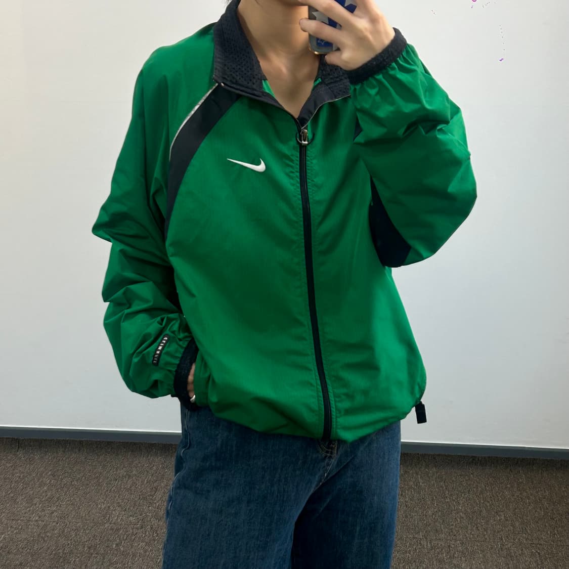 Nike 나이키 그린 2-way 배색 바람막이  상품이미지1
