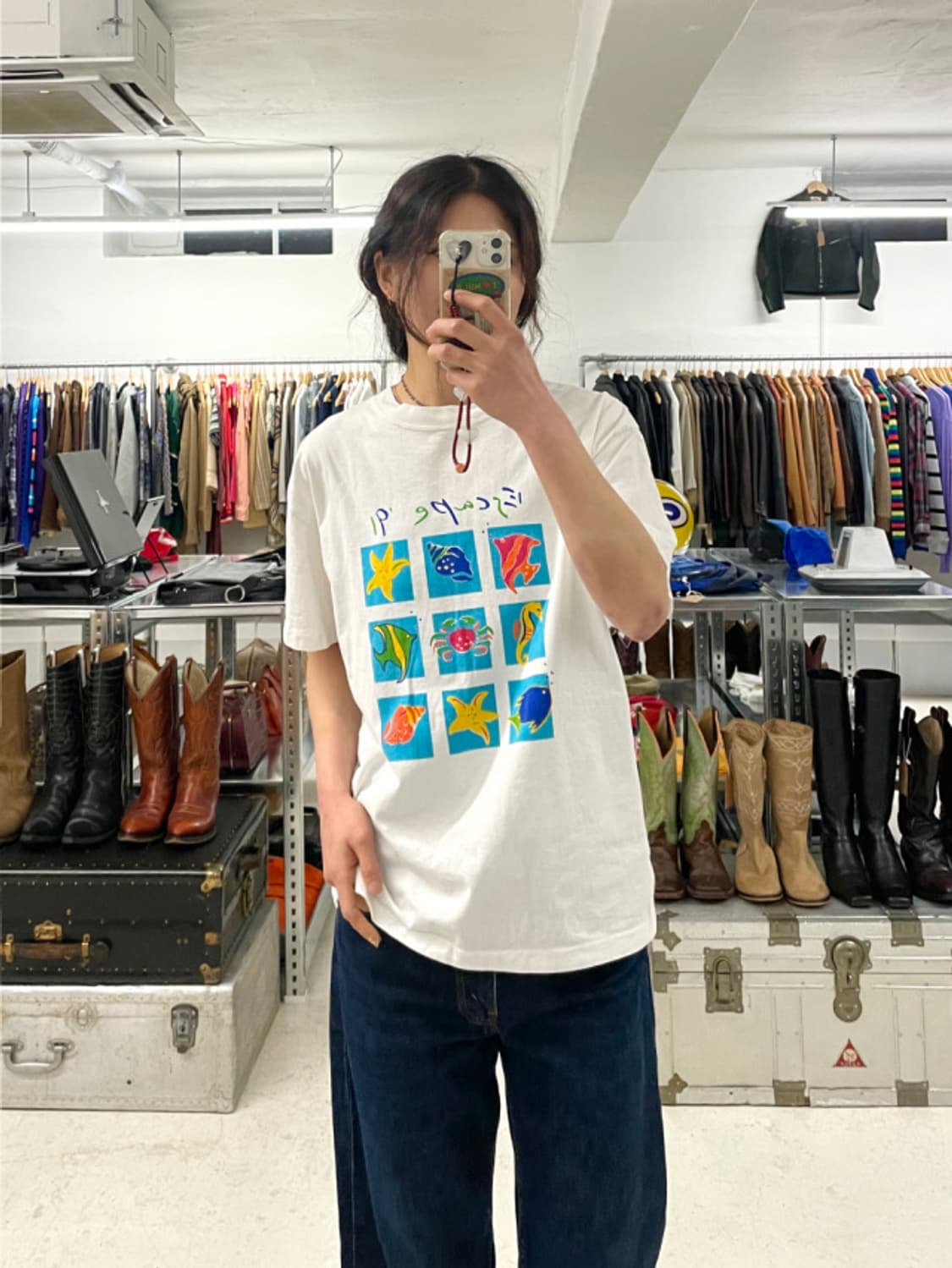 90s tropical fish t-shirt 열대어 티셔츠 상품이미지1