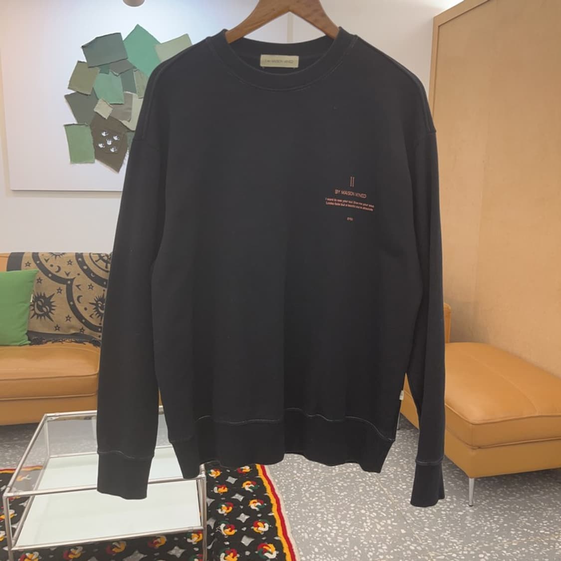 메종미네드 모던시크 캐주얼 빈티지 맨투맨 L C07708 상품이미지3