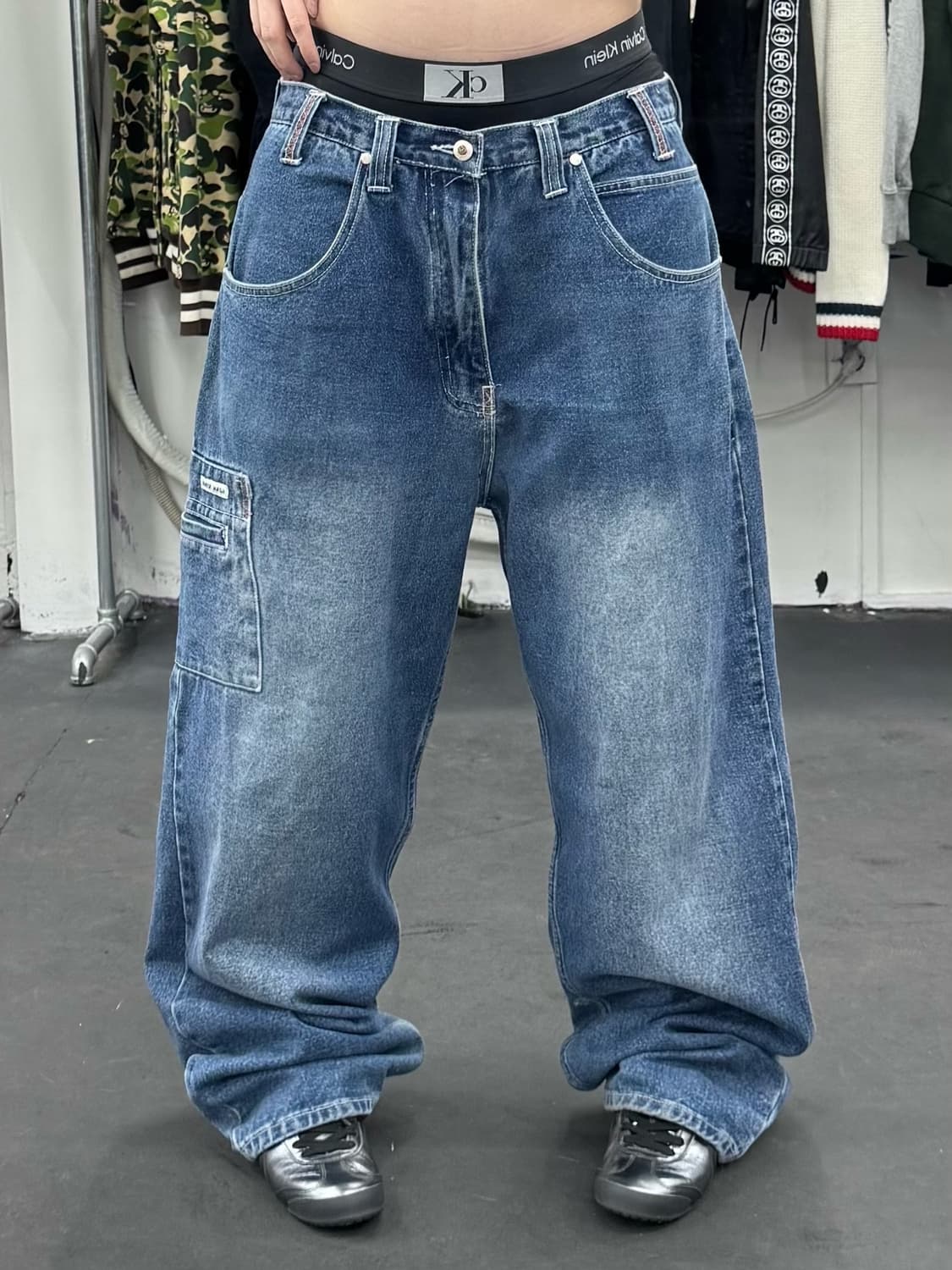 션 존 싱글포켓 올드스쿨 데님팬츠 상품이미지3