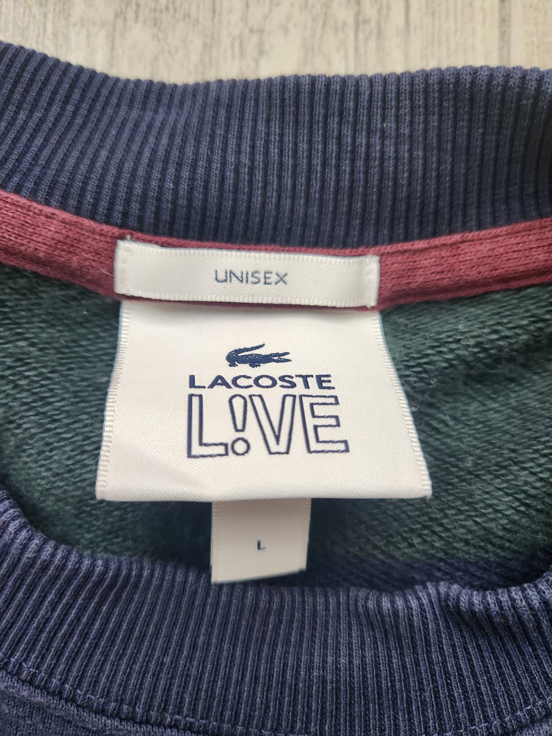 라코스테 스트라이프 맨투맨 L 상품이미지2