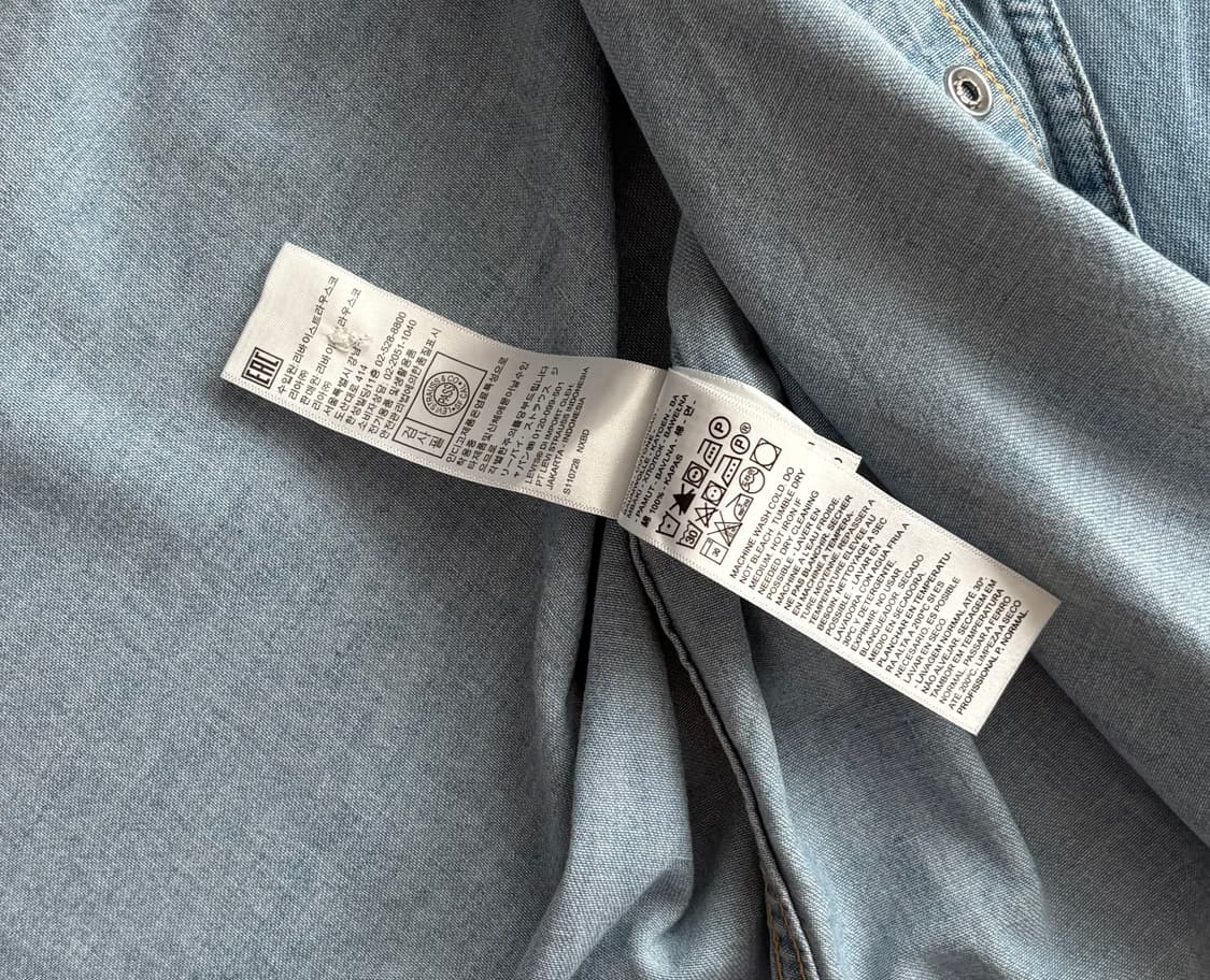 Levi's 리바이스 데님 웨스턴 셔츠 상품이미지8