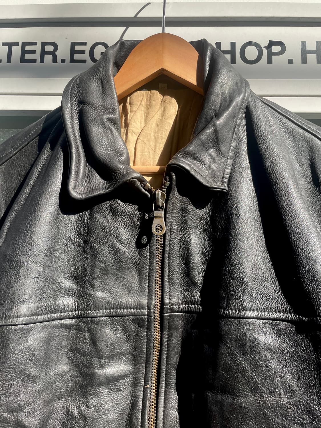 Made in Italy Real Leather Biker Jacket 상품이미지3