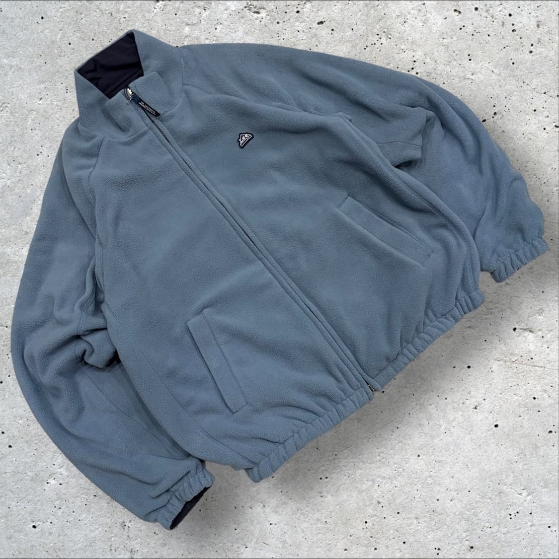 [L] Lee 리 리버시블 네이비 나일론 후리스 점퍼 자켓 C380 상품이미지2