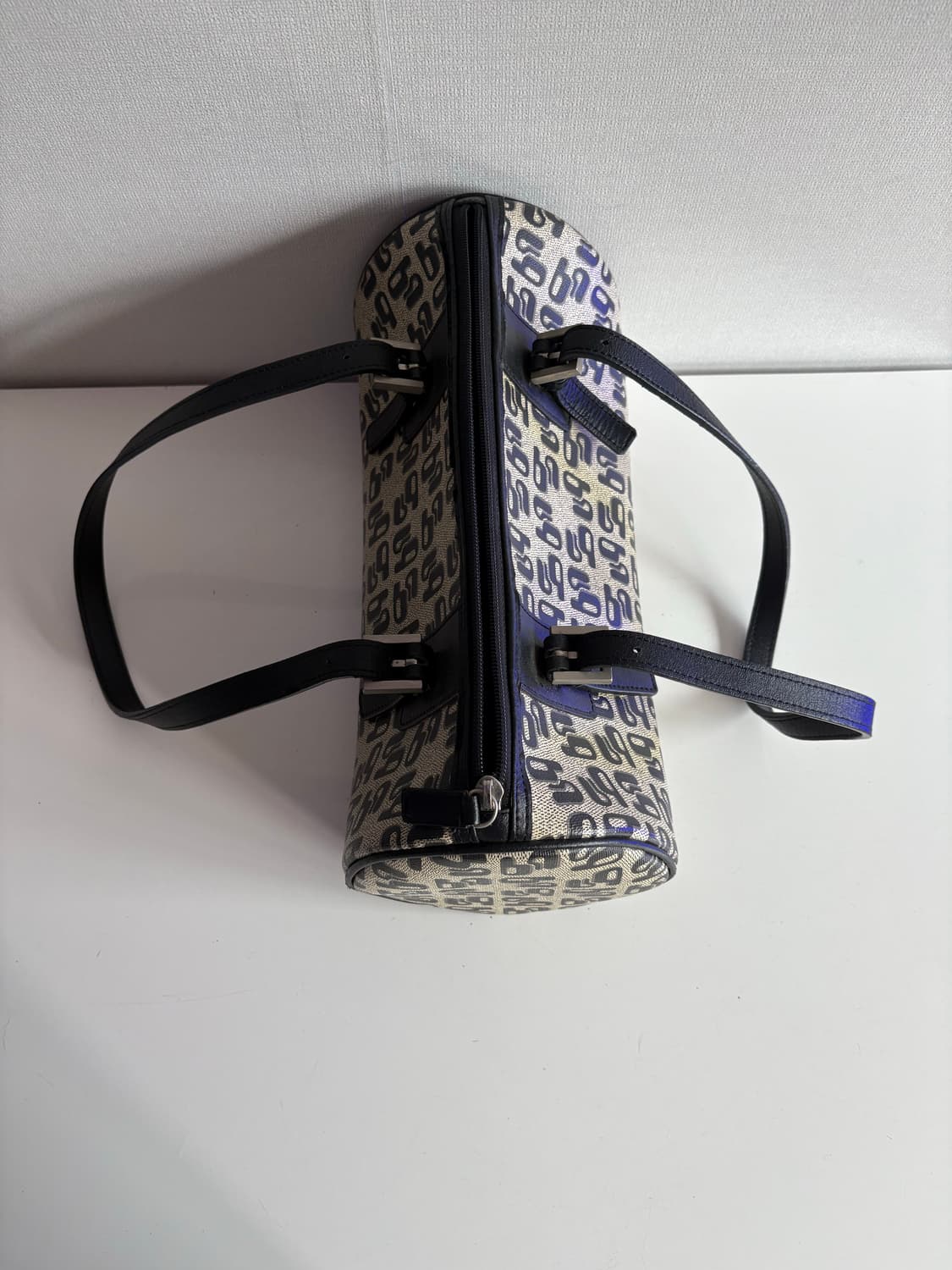 B point pattern beige barrel bag 상품이미지6