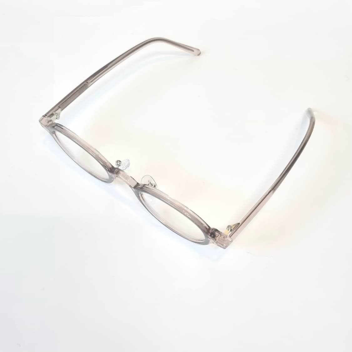 오벌 인디언핑크&그레이 코받침있는 뿔테 상품이미지4