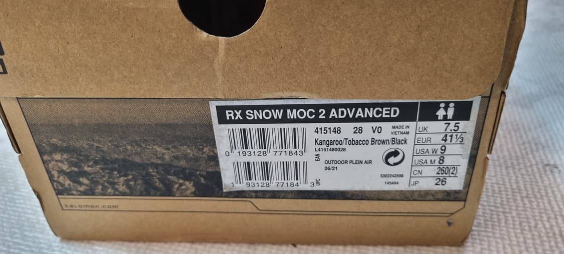살로몬 rx 스노우 모크 2 캥거루 260 상품이미지6