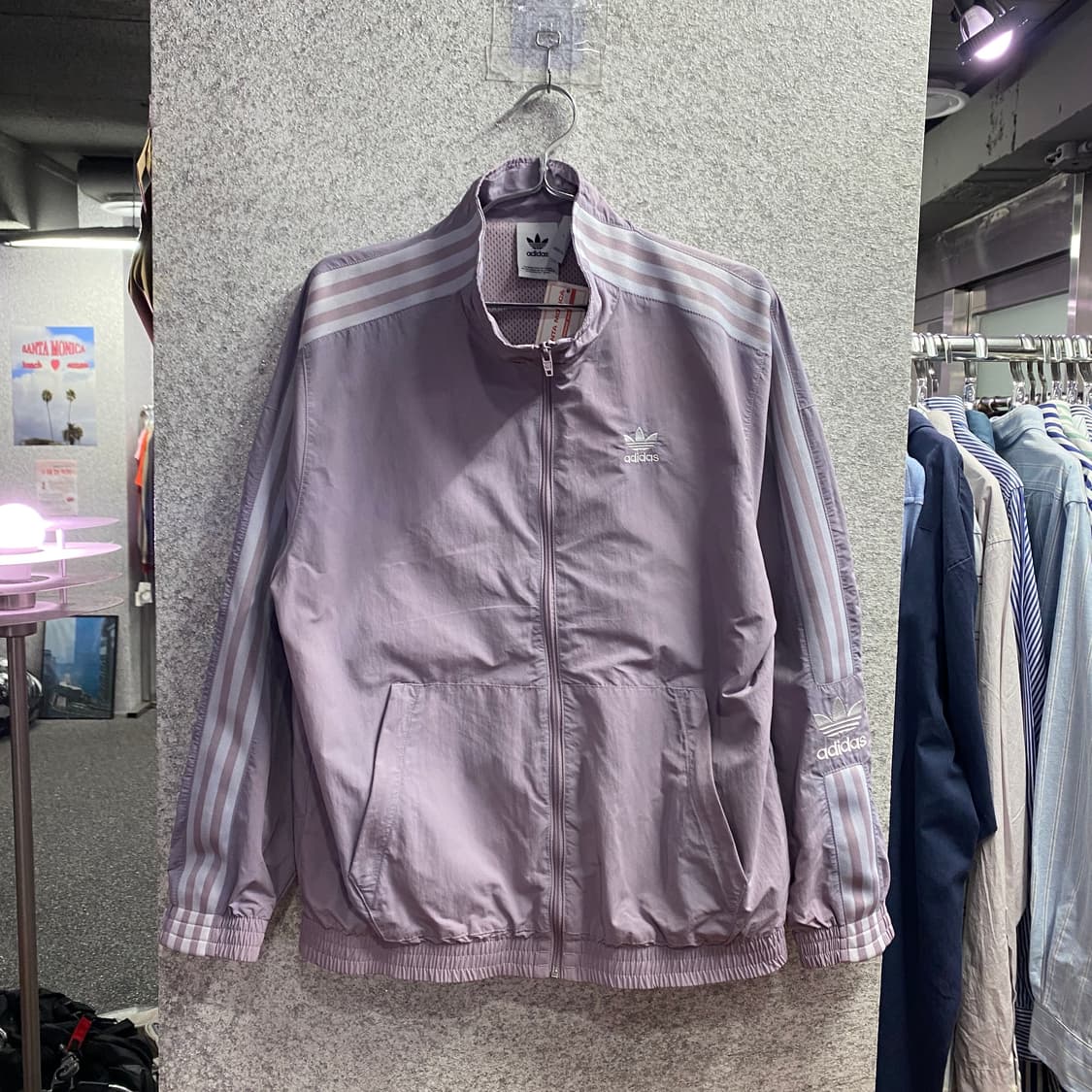아디다스 우븐 락업 트랙탑 라벤더 자켓 B4148 상품이미지2